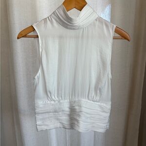 Naked Zebra White Sleeveless Blouse